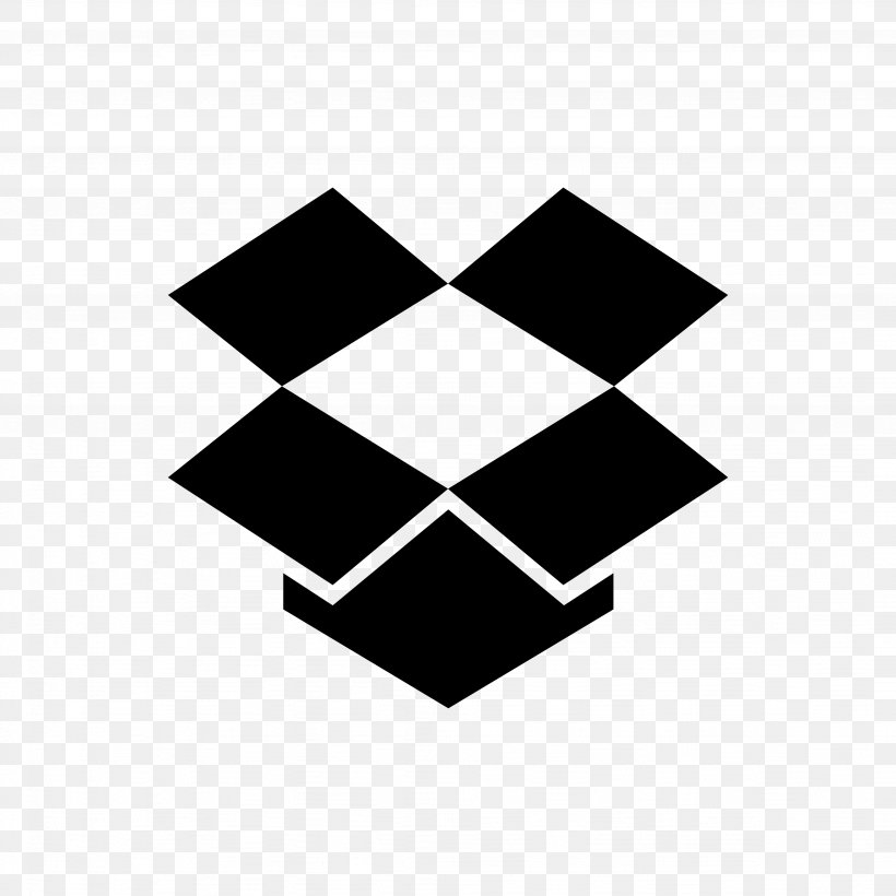 Dropbox Download File Sharing, PNG, 4096x4096px, Dropbox, Black, Black And White, File Hosting Service, File Sharing Download Free