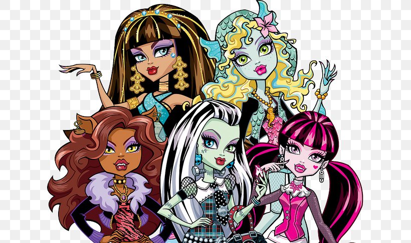 Monster High Draculaura Frankie Stein Doll Clip Art, PNG, 631x486px, Monster High, Art, Barbie, Cartoon, Doll Download Free