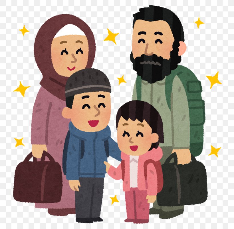 Refugee Illegal Immigration Japan Drawing, PNG, 753x800px, Refugee, Cartoon, Computer Font, Drawing, Family Download Free
