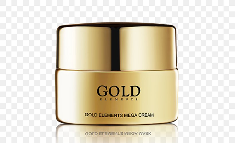 Skin Care Cream Gold Face, PNG, 500x500px, Skin Care, Antiaging Cream, Chemical Element, Cream, Exfoliation Download Free