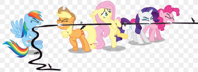 Pony Tug Of War DeviantArt Clip Art, PNG, 1482x539px, Watercolor, Cartoon, Flower, Frame, Heart Download Free