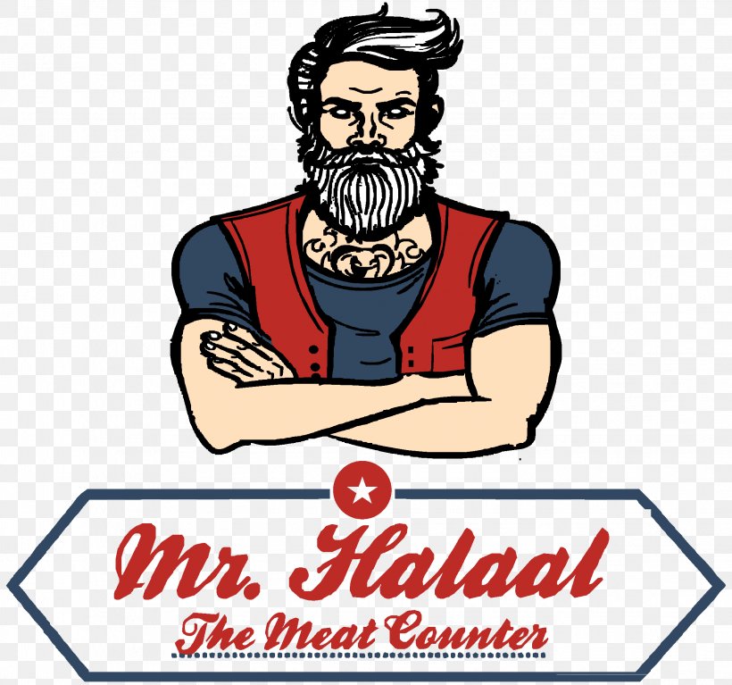 Mr. Halaal Chicken Meat Halal Lamb And Mutton, PNG, 2241x2097px, Meat, Area, Artwork, Beard, Brand Download Free