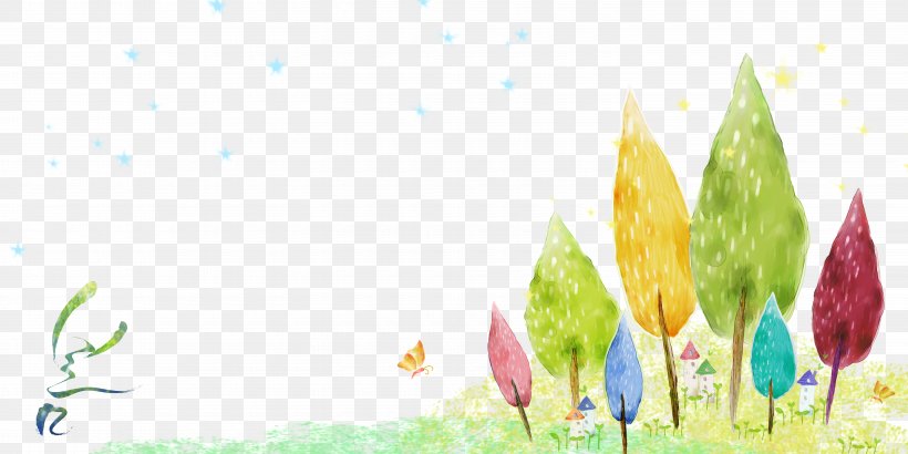 Watercolor Painting Cartoon Illustration, PNG, 6000x3000px, Watercolor Painting, Art, Cartoon, Floral Design, Flower Download Free