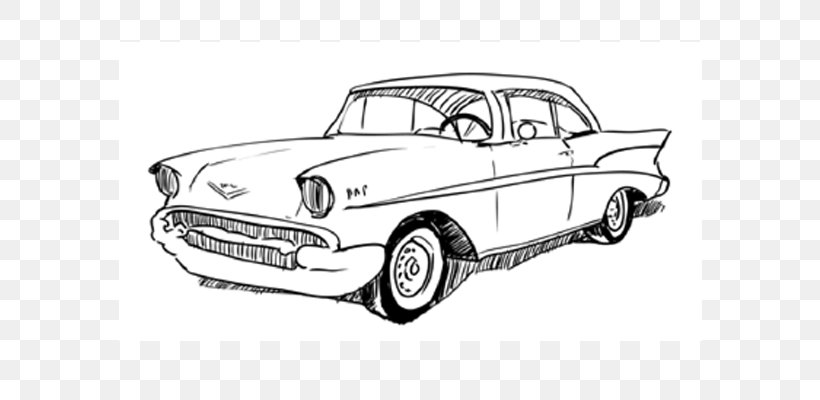 Chevrolet Bel Air Chevrolet Corvette Convertible Car Pickup Truck, PNG, 650x400px, 1957 Chevrolet, Chevrolet Bel Air, Artwork, Automotive Design, Black And White Download Free