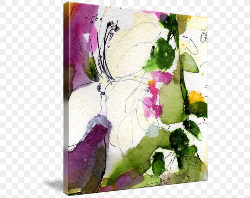 Floral Design Watercolor Painting Modern Art, PNG, 557x650px, Floral Design, Acrylic Paint, Art, Artwork, Canvas Download Free