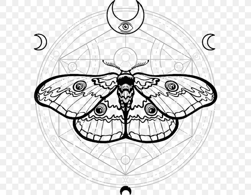Sacred Geometry Butterfly Moth Drawing, PNG, 600x637px, Sacred Geometry, Artwork, Black And White, Brush Footed Butterfly, Butterflies And Moths Download Free