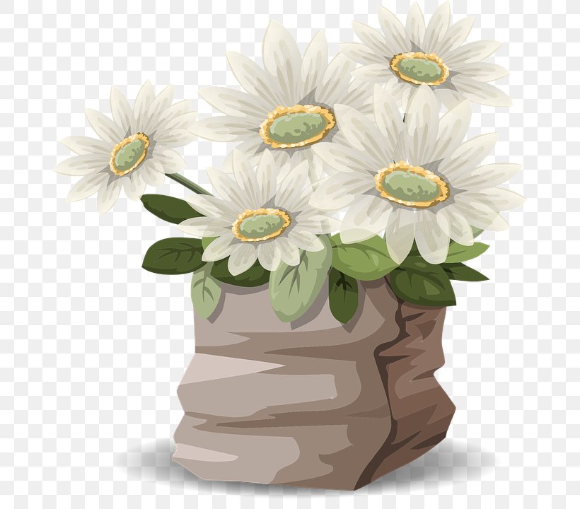 Common Daisy Flower Vaginitis Itch Clip Art, PNG, 671x720px, Watercolor, Cartoon, Flower, Frame, Heart Download Free