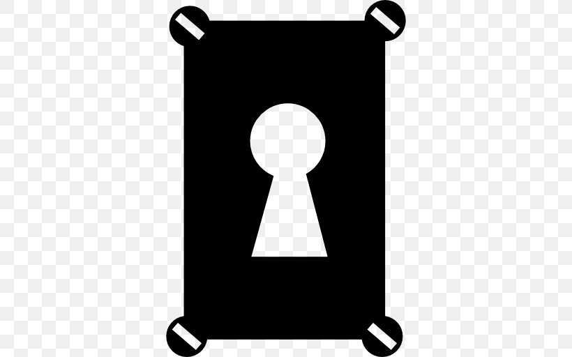 Door, PNG, 512x512px, Keyhole, Area, Black, Black And White, Door Download Free