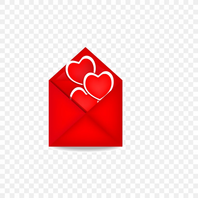 Red Envelope Vecteur, PNG, 833x833px, Envelope, Heart, Love, Rectangle, Red Download Free