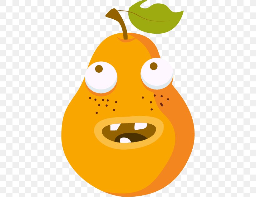 European Pear Orange, PNG, 428x632px, European Pear, Auglis, Cartoon, Face, Facial Expression Download Free