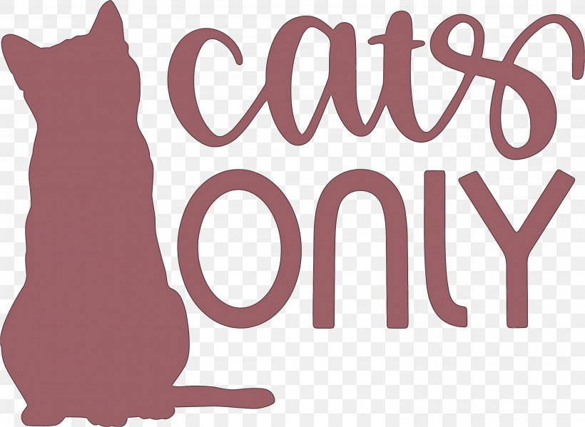 Cats Only Cat, PNG, 3000x2192px, Cat, Biology, Catlike, Logo, Meter Download Free