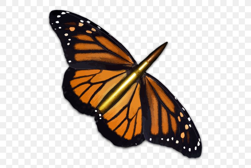 Monarch Butterfly Insect Symmetry Reflection, PNG, 550x550px, Butterfly, Arthropod, Brush Footed Butterfly, Butterflies And Moths, Butterfly Gardening Download Free