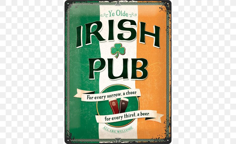 Republic Of Ireland Beer Irish Pub Britse Pub Cappuccino Good Idea Metalen Wandbord In Reliëf 30 X 40 Cm, PNG, 500x500px, Republic Of Ireland, Advertising, Alcoholic Beverages, Bar, Beer Download Free