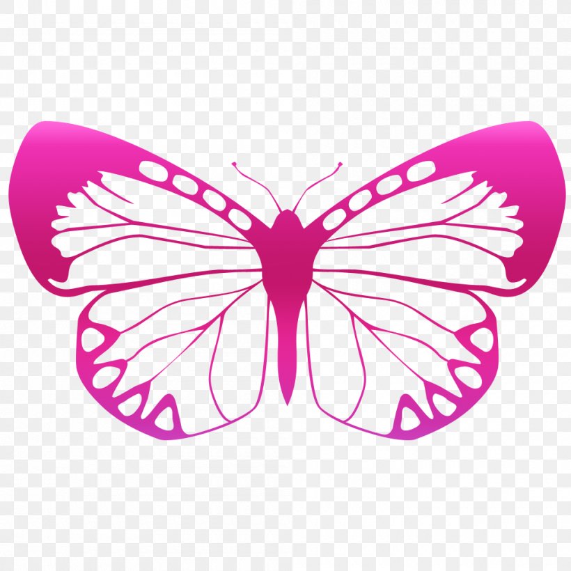 Butterfly Sticker Wall Decal Polyvinyl Chloride, PNG, 1000x1000px, Butterfly, Arthropod, Butterflies And Moths, Decal, Glass Download Free