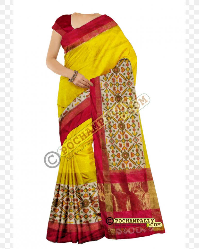 Silk Zari Pochampally Saree Ikat Sari, PNG, 1040x1300px, Silk, Bhoodan Pochampally, Cotton, Day Dress, Handloom Saree Download Free