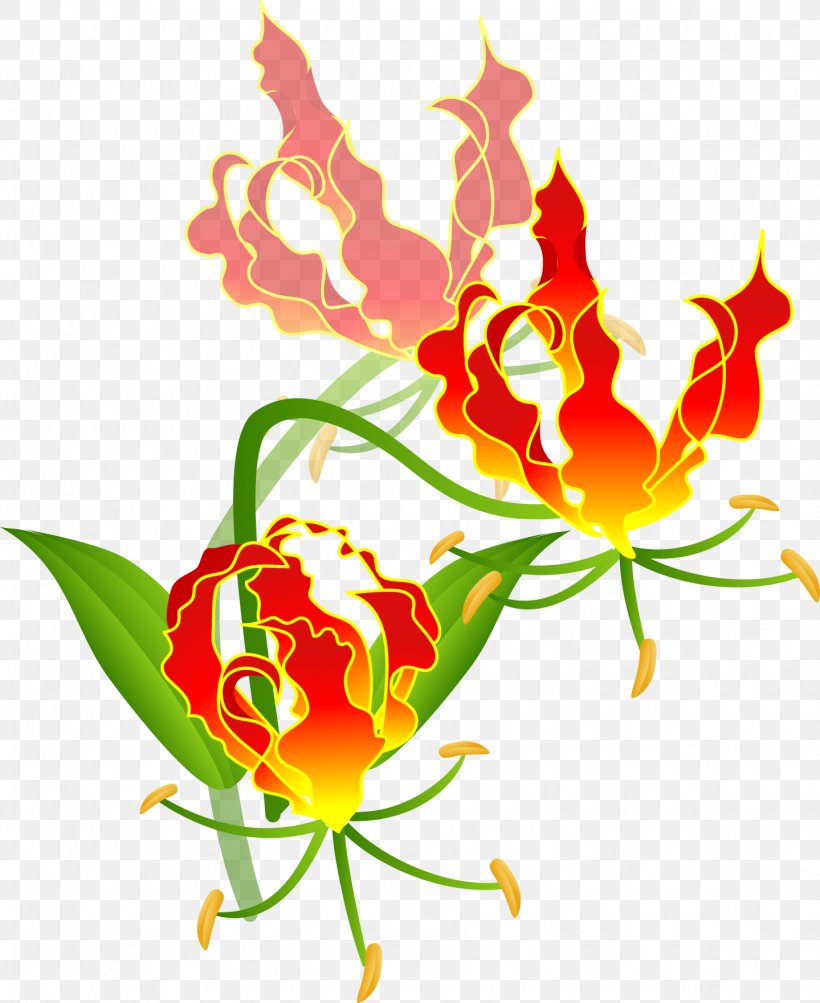 Floral Design Fire Lilies Cut Flowers Tulip, PNG, 1439x1761px, Floral Design, Artwork, Bird Of Paradise Flower, Cut Flowers, Fire Lilies Download Free
