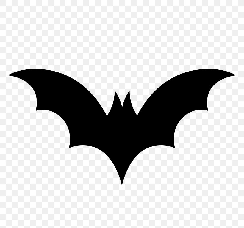 Batman Silhouette Clip Art, PNG, 768x768px, Bat, Batman, Batsignal, Black, Black And White Download Free