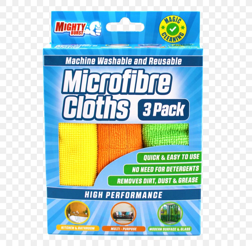 Microfiber Textile Mighty Burst Microfibre Cloths Cleaning Detergent, PNG, 800x800px, Microfiber, Brand, Cleaning, Cleaning Agent, Detergent Download Free