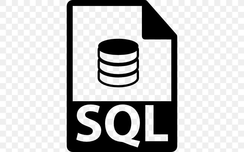 SQL Database, PNG, 512x512px, Sql, Area, Artwork, Black, Black And White Download Free