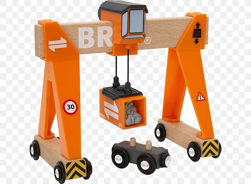 Wooden Toy Train Rail Transport Brio Gantry Crane, PNG, 628x600px, Train, Brio, Cargo, Crane, Gantry Crane Download Free