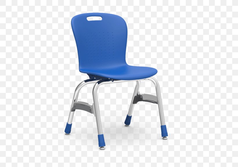 Chair Plastic School Virco Manufacturing Corporation Furniture, PNG, 575x575px, Chair, Blue, Caster, Classroom, Cobalt Blue Download Free