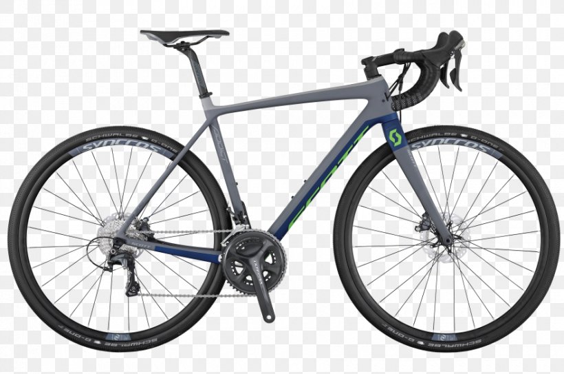Racing Bicycle Scott Sports Gravel Carbon Fibers, PNG, 880x583px, 2017, Bicycle, Automotive Exterior, Automotive Tire, Bicycle Accessory Download Free