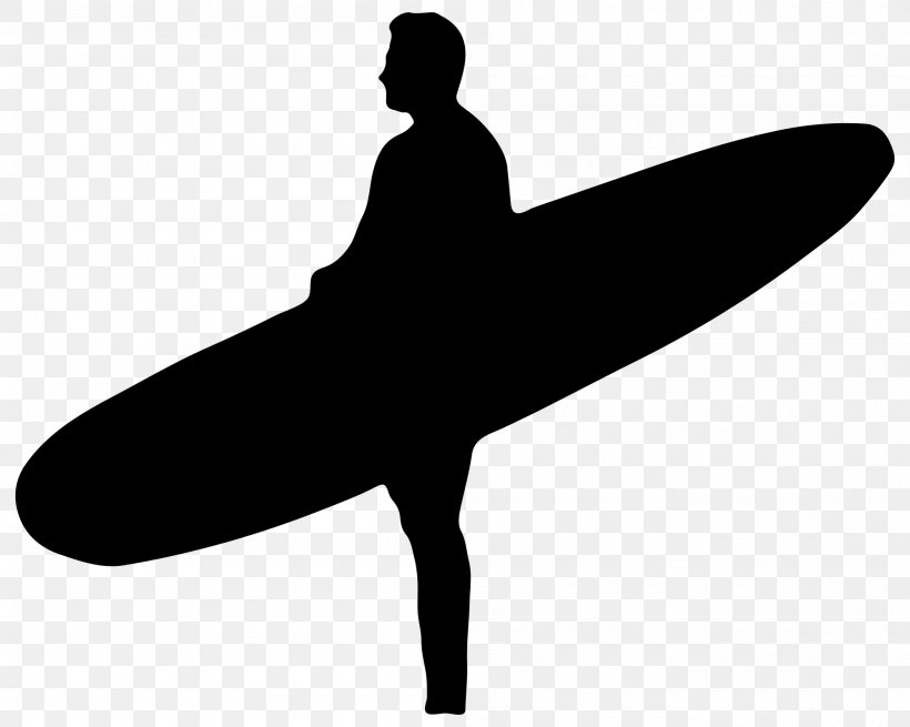 Silhouette Surfboard Surfing Clip Art, PNG, 2000x1598px, Silhouette, Arm, Black And White, Cartoon, Joint Download Free