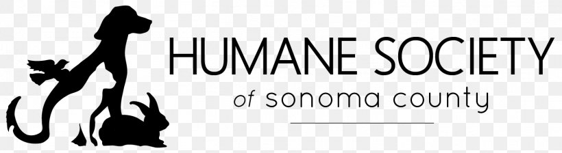 Humane Society Of Sonoma County, PNG, 1513x415px, Humane Society, Adoption, Animal, Black, Black And White Download Free