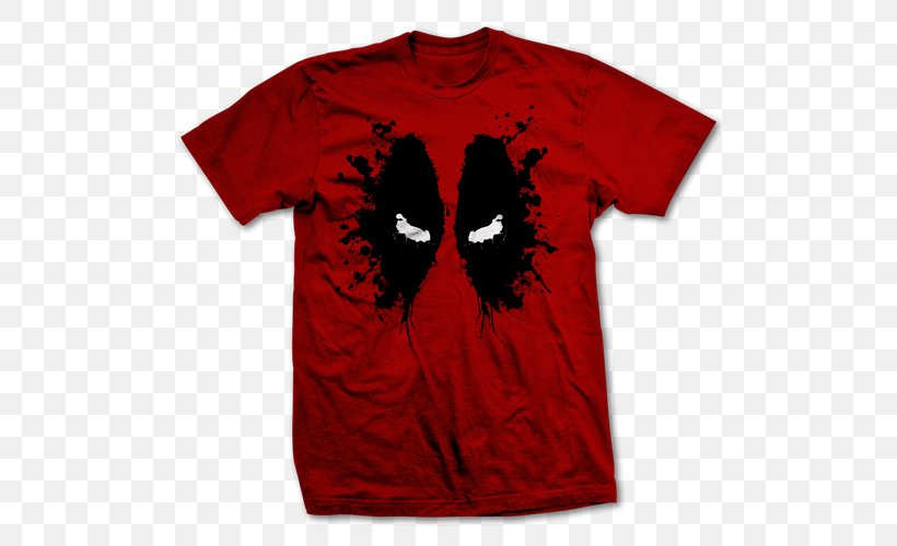 T-shirt Clothing Deadpool Top, PNG, 500x500px, Tshirt, Active Shirt, Black, Blouse, Clothing Download Free