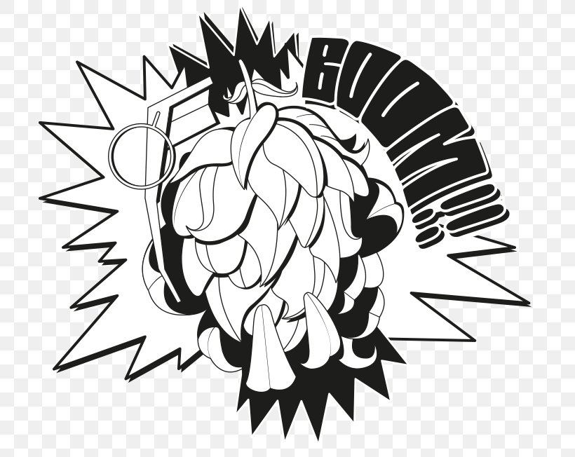 Beer Common Hop Drawing Clip Art, PNG, 722x652px, Beer, Art, Artwork, Black, Black And White Download Free