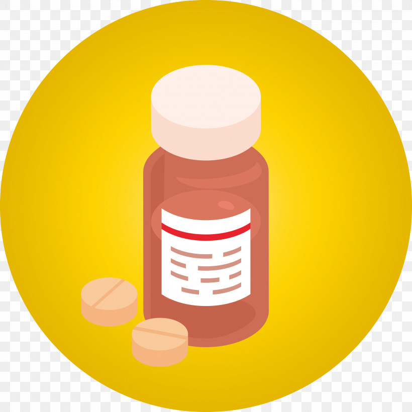 Tablet Pill, PNG, 3000x3000px, Tablet, Liquidm Inc, Pill, Yellow Download Free