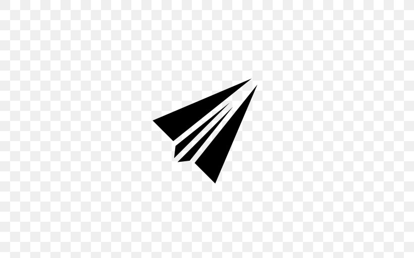 Airplane Paper Plane Logo, PNG, 512x512px, Airplane, Black, Black And White, Brand, Logo Download Free