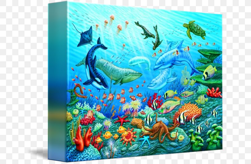 Coral Reef Fish Marine Biology Ecosystem Underwater, PNG, 650x535px, Coral Reef, Aqua, Art, Biology, Cetacea Download Free