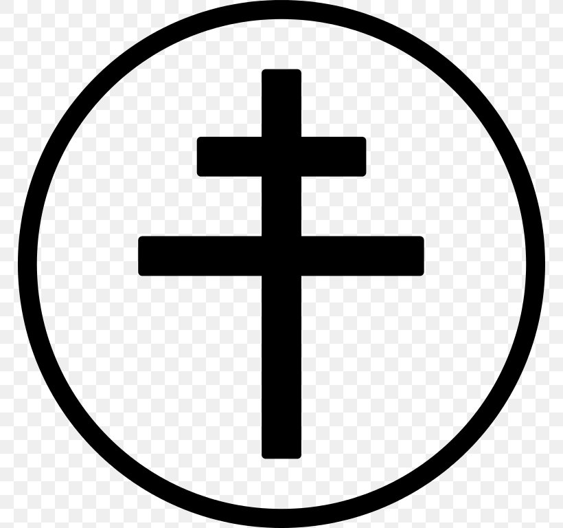 Cross Of Lorraine Crusades Christian Cross Symbol, PNG, 768x768px, Cross, Area, Black And White, Cavaler Cruciat, Christian Cross Download Free