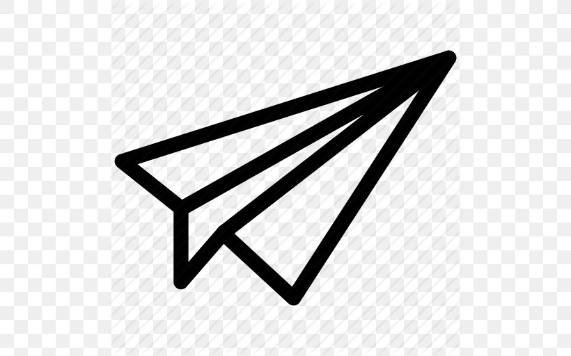 Airplane Paper Plane ICO Icon, PNG, 512x512px, Airplane, Black And White, Desktop Environment, Freeplane, Ico Download Free