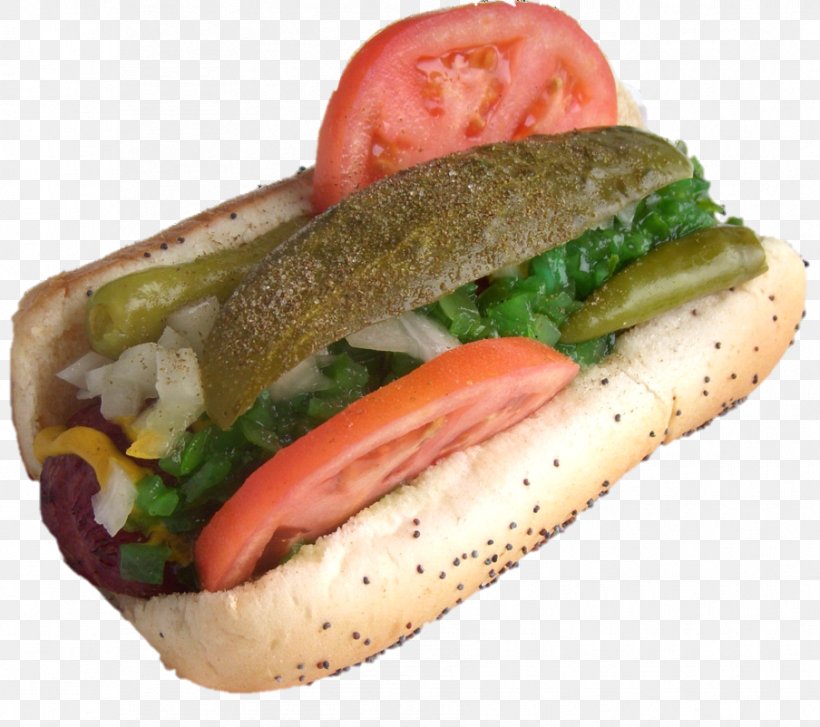 Chicago-style Hot Dog American Cuisine Maxwell Street Polish, PNG, 904x802px, Chicagostyle Hot Dog, American Cuisine, American Food, Blt, Breakfast Sandwich Download Free