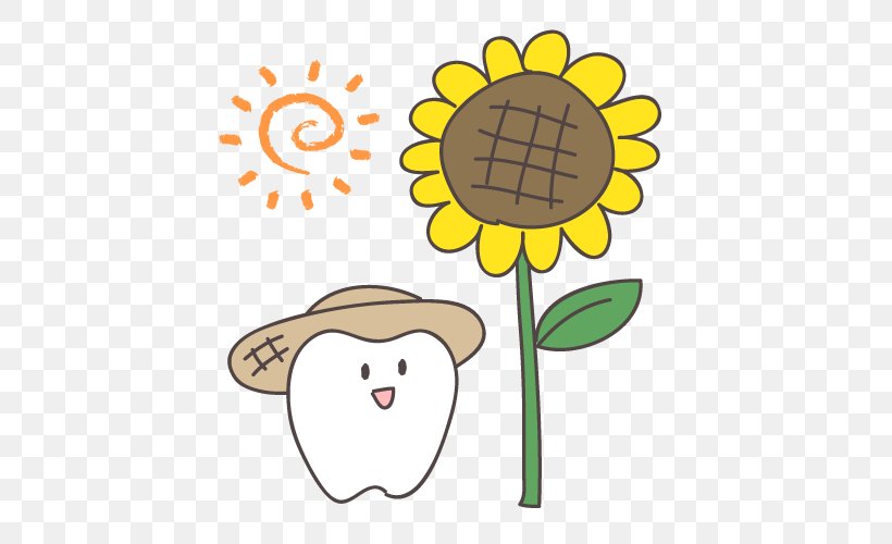 Common Sunflower Dentistry Clip Art, PNG, 500x500px, Common Sunflower, Area, Artwork, Cartoon, Character Download Free