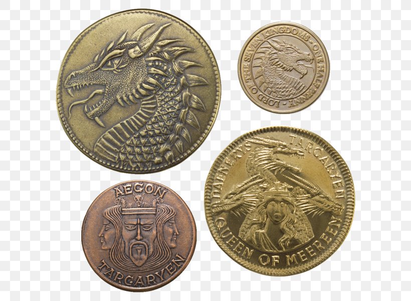 A Game Of Thrones Daenerys Targaryen World Of A Song Of Ice And Fire Conan The Barbarian The Hobbit, PNG, 600x600px, Game Of Thrones, Bronze Medal, Cash, Coin, Conan The Barbarian Download Free