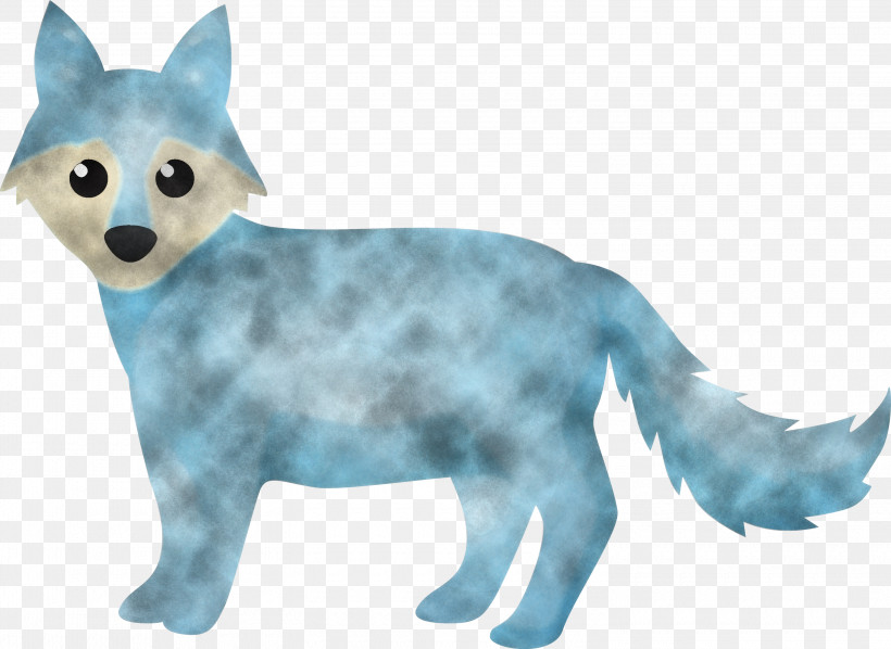 Animal Figure Turquoise Figurine Tail Toy, PNG, 3000x2190px, Watercolor Fox, Animal Figure, Animation, Figurine, Fox Download Free