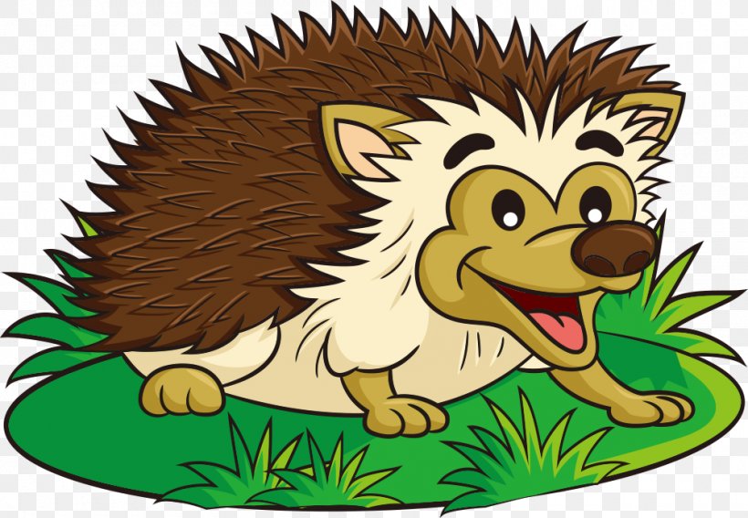 Hedgehog Comics Illustration, PNG, 1000x693px, Hedgehog, Animal, Animation, Big Cats, Caricature Download Free