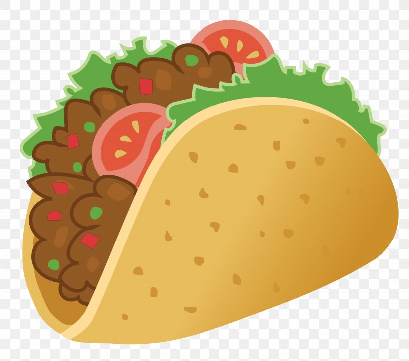 Taco Fruit Food Dish Vegetarian Cuisine, PNG, 5399x4774px, Taco, American Food, Burrito, Cartoon, Chicken Download Free
