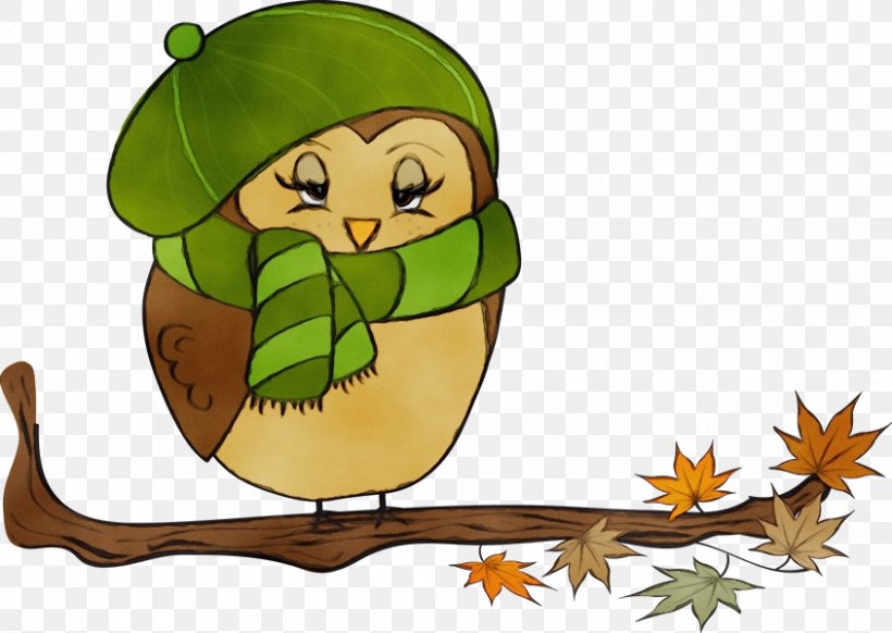 Watercolor Leaf, PNG, 844x600px, Watercolor, Animation, Beak, Cartoon, Character Download Free