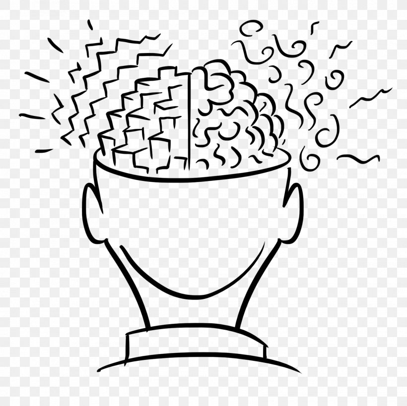 creative brain clipart black and white free