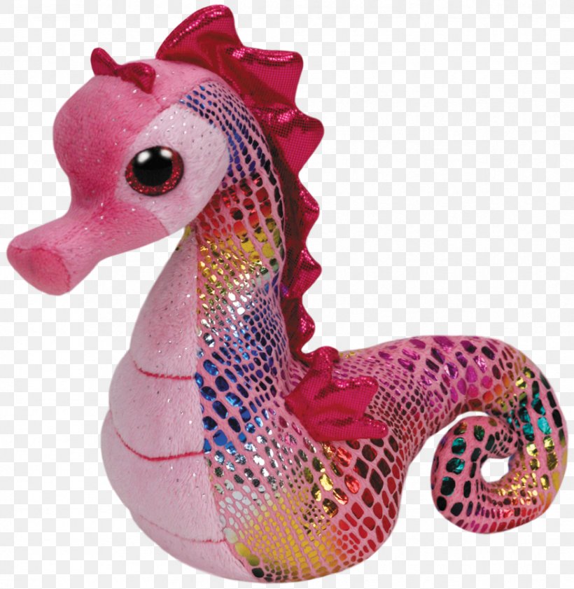 Seahorse Beanie Babies Ty Inc. Stuffed Animals & Cuddly Toys, PNG, 877x900px, Watercolor, Cartoon, Flower, Frame, Heart Download Free