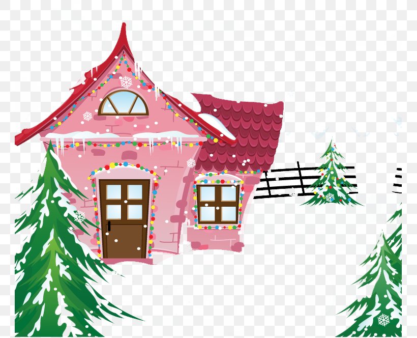 House Cartoon Winter Illustration, PNG, 761x664px, House, Building, Cartoon, Christmas, Christmas Decoration Download Free