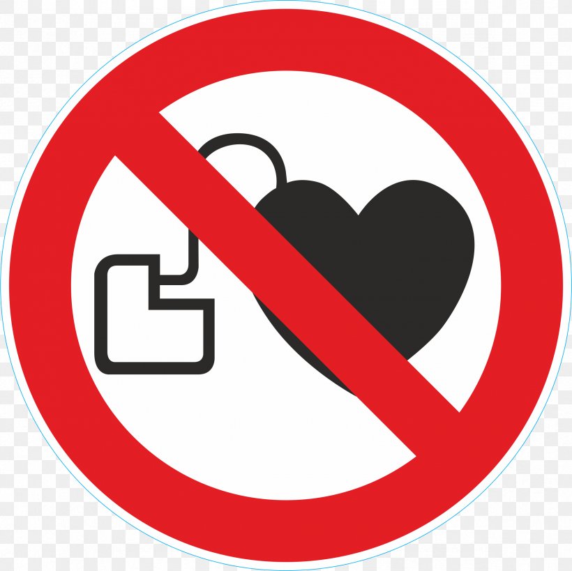 No Symbol Artificial Cardiac Pacemaker ISO 7010 Forbud Sign, PNG, 2366x2365px, No Symbol, Area, Artificial Cardiac Pacemaker, Brand, Defibrillator Download Free