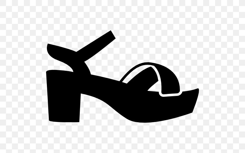 Slipper T-shirt Sandal Shoe Flip-flops, PNG, 512x512px, Slipper, Ballet Flat, Black, Black And White, Brand Download Free