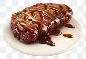 Cooked Beef - Grilled Steak With Sauce PNG