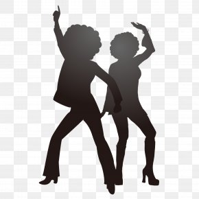 Bailarin Vector - Dance Disco Music Silhouette Vector Graphics PNG