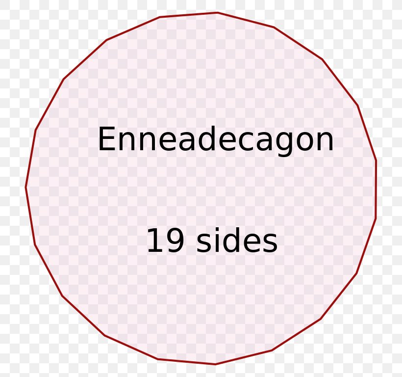 Enneadecagon Internal Angle Regular Polygon, PNG, 756x768px, Enneadecagon, Area, Brand, Decagon, Diagram Download Free
